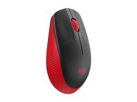 LOGITECH M190 Mouse optical 3 buttons wireless USB wireless receiver red