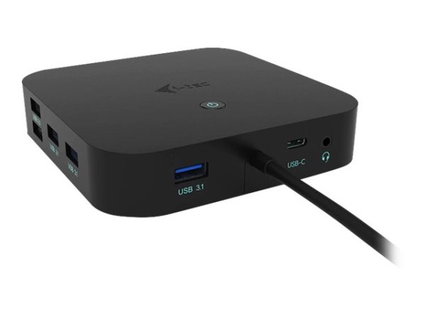 I-TEC USB-C Dual Display MST Docking Station 2x DP 1x GLAN 3x USB 3.1 2x USB 2.0 1x USB-C-Datei 1x Audio/Mic Jack ohne Netzteil