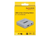 DELOCK M.2 Dockingstation fur M.2 NVMe PCIe SSD mit USB Type-C Buchse