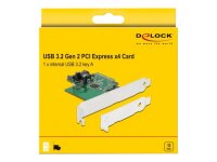 DELOCK PCI Express Karte zu 1 x intern USB 3.2 Gen 2 Key A 20 Pin Buchse