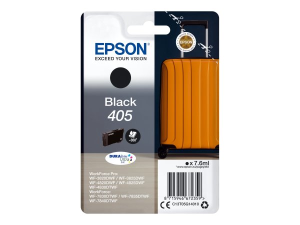 EPSON 4LB Singlepack Black 405 DURABrite Ultra Ink