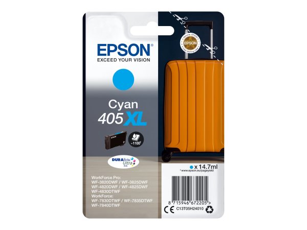 EPSON 6LB Singlepack Cyan 405XL DURABrite Ultra Ink