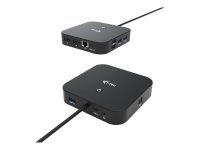 I-TEC USB-C Dual Display MST DS 2x DP 1x GLAN 3x USB 3.1 2x USB 2.0 1x USB-C-Datei 1x Audio/Mic Jack 1x 100W USB-C PD + Charger 112W