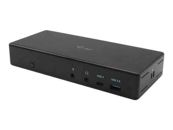 I-TEC USB-C Quattro Display Docking Station 2x DP 2x HDMI 1xGLAN 5x USB 3.0 1x USB-C-Datei 1x Audio 1x Mic 85W PD KL