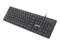 MANHATTAN Ultraflache USB-Gaming-Tastatur mit LEDs 12...