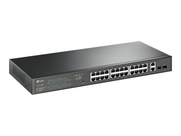 TP-LINK TL-SG1428PE 28-Port Gigabit Easy Smart Switch 24x 10/100/1000Mbit/s PoE+ 2x SFP-Slots