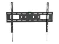 MANHATTAN Ultraflache TV-Wandhalterung mit sehr hoher Traglast Fuer Bildschirme 93,98 - 177,8cm 37 - 70Zoll bis 50kg starr schwarz