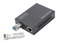 DIGITUS DN-82211 10 Gigabit Medienkonverter RJ45/SFP unterstützt 1G 2.5G 5G and 10G 12V 5W