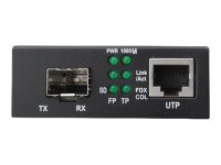 DIGITUS DN-82211 10 Gigabit Medienkonverter RJ45/SFP unterstützt 1G 2.5G 5G and 10G 12V 5W