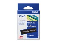 BROTHER TZeM365 tape white on blank black surface 36mm