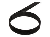 VALUE Klettband auf Rolle 10mm schwarz 25m