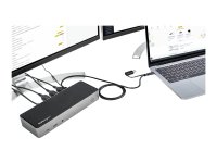 STARTECH.COM USB-C & USB-A Dock - Hybrid Triple Monitor Laptop Docking Station DisplayPort & HDMI 4K 60Hz/85W PD