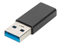 ASSMANN USB Typ-C Adapter Typ A to C M/F 3A 5GB 3.0 Version schwarz