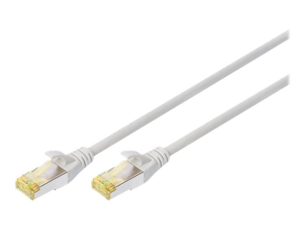 DIGITUS DK-1644-A-010-10 CAT 6A S-FTP Patchkabel Cu LSZH AWG 27/7 Länge 1m 10 Stück Farbe Grau