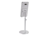 NEOMOUNTS SmartPhone Handy Halter bis 18cm 7Zoll Höhenverstelbarer Tischständer 17-27,5cm silber DeskStand