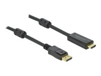 DELOCK Aktives DisplayPort 1.2 zu HDMI Kabel 4K 60Hz 1m