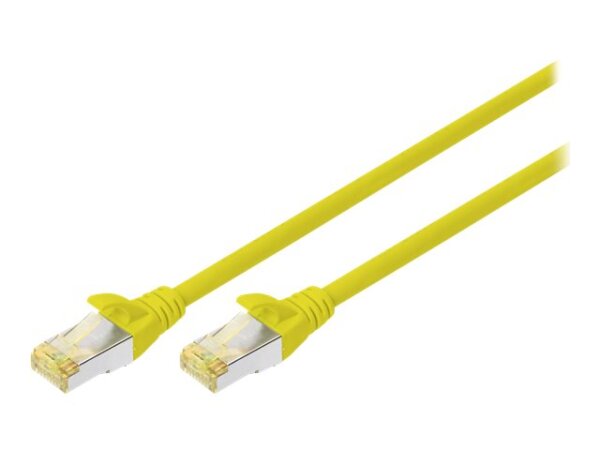 DIGITUS CAT 6A S-FTP Patchkabel Cu LSZH AWG 27/7 Länge 2m 10 Stück Farbe Gelb