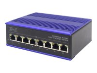 DIGITUS Industrieller 8-Port Fast Ethernet Switch DIN...