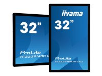 IIYAMA TF3239MSC-B1AG 81,28cm 32Zoll PCAP Anti-glare Bezel Free 12-Points Touch Screen 1920x1080 AMVA3 panel 24/7 2xHDMI DP VGA