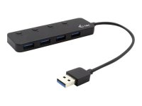 I-TEC USB 3.0 Metal HUB 4 Port mit einzelnen Ein /...