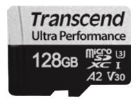 TRANSCEND 128GB microSD w/ adapter UHS-I U3 A2