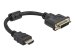 DELOCK Adapter HDMI Stecker zu DVI 24+5 Buchse 4K 30Hz 20cm