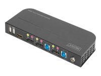 DIGITUS KVM Switch 2x1 DP DP/HDMI OutUSB 4Kx2K60Hz