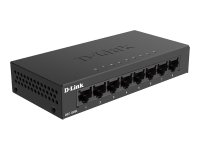 D-LINK DGS-108GL 8-Port Gigabit unmanaged Desktop Switch 8x LAN-Port 10/100/1000 Mbit/s Metallgehäuse ohne Lüfter