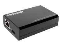 INTELLINET Gigabit Ultra PoE-Splitter mit USB-C Ausgang IEEE 802.3bt/at/af-konform RJ45 45W Kunststoffgehaeuse