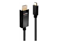 LINDY 1m USB Typ C an HDMI 4K60 Adapterkabel mit HDR