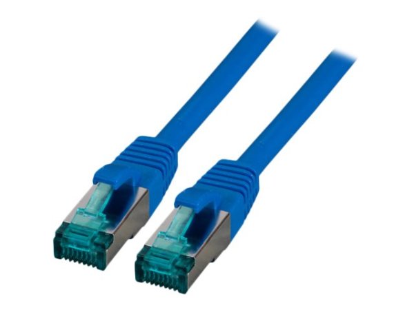 EFB RJ45 Patchkabel S/FTP Cat6A LSZH Blau Laenge 0,5m 4x2xAWG27/7 nach TIA/EIA568B geschirmt Uebertragungsstandards 10Gbit