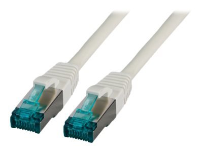 EFB RJ45 Patchkabel S/FTP Cat6A LSZH Grau Laenge 0,25m 4x2xAWG27/7 nach TIA/EIA568B geschirmt Uebertragungsstandards 10Gbit