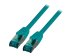 EFB RJ45 Patchkabel S/FTP Cat6A LSZH Gruen Laenge 0,25m 4x2xAWG27/7 nach TIA/EIA568B geschirmt Uebertragungsstandards 10Gbit