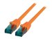 EFB RJ45 Patchkabel S/FTP Cat6A LSZH Orange Laenge 0,25m 4x2xAWG27/7 nach TIA/EIA568B geschirmt Uebertragungsstandards 10Gbit