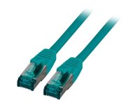 EFB RJ45 Patchkabel S/FTP Cat6A LSZH Gruen Laenge 0,5m...