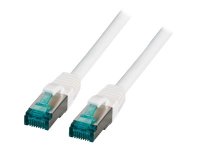 EFB RJ45 Patchkabel S/FTP Cat6A LSZH Weiss Laenge 0,5m...