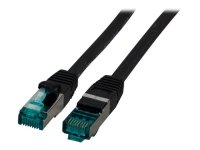 EFB RJ45 Patchkabel S/FTP Cat6A LSZH Schwarz Laenge 1m...