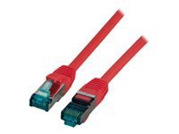 EFB RJ45 Patchkabel S/FTP Cat6A LSZH Rot Laenge 1,5m 4x2xAWG27/7 nach TIA/EIA568B geschirmt Uebertragungsstandards 10Gbit