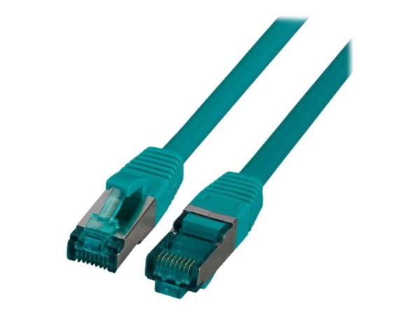 EFB RJ45 Patchkabel S/FTP Cat6A LSZH Gruen Laenge 1m 4x2xAWG27/7 nach TIA/EIA568B geschirmt Uebertragungsstandards 10Gbit