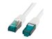 EFB RJ45 Patchkabel S/FTP Cat6A LSZH Weiss Laenge 20m 4x2xAWG27/7 nach TIA/EIA568B geschirmt Uebertragungsstandards 10Gbit