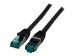 EFB RJ45 Patchkabel S/FTP Cat6A LSZH Schwarz Laenge 2m 4x2xAWG27/7 nach TIA/EIA568B geschirmt Uebertragungsstandards 10Gbit