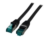 EFB RJ45 Patchkabel S/FTP Cat6A LSZH Schwarz Laenge 10m...