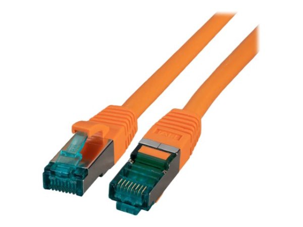 EFB RJ45 Patchkabel S/FTP Cat6A LSZH Orange Laenge 20m 4x2xAWG27/7 nach TIA/EIA568B geschirmt Uebertragungsstandards 10Gbit