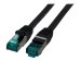 EFB RJ45 Patchkabel S/FTP Cat6A LSZH Schwarz Laenge 3m 4x2xAWG27/7 nach TIA/EIA568B geschirmt Uebertragungsstandards 10Gbit