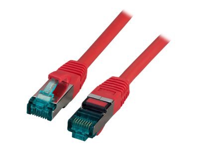 EFB RJ45 Patchkabel S/FTP Cat6A LSZH Rot Laenge 5m 4x2xAWG27/7 nach TIA/EIA568B geschirmt Uebertragungsstandards 10Gbit