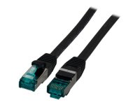 EFB RJ45 Patchkabel S/FTP Cat6A LSZH Schwarz Laenge 50m...