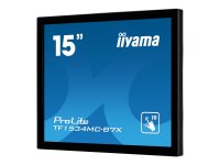 IIYAMA TF1534MC-B7X 38,1cm 15Zoll LCD PCAP Bezel Free 10-Points Touch Screen 1024x768 TN panel LED Bl. Flat Bezelfree Glass Front