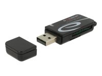 DELOCK Mini USB 2.0 Card Reader mit SD und Micro SD Slot