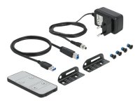 DELOCK HDMI KVM Switch 4K 60Hz mit USB 3.0 und Audio