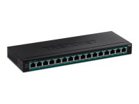 TRENDNET TPE-TG160H 16-Port Gigabit PoE+ Switch 123W